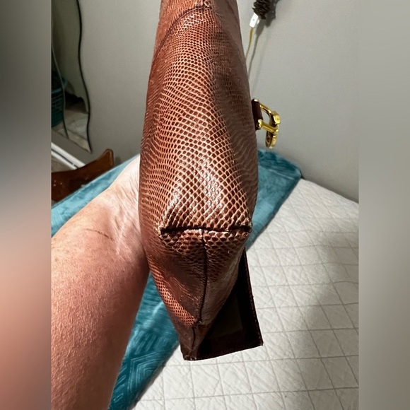 Vintage Ruth Saltz Genuine Lizard Skin With Tags Clutch Magnetic Closure VGUC - Picture 11 of 13